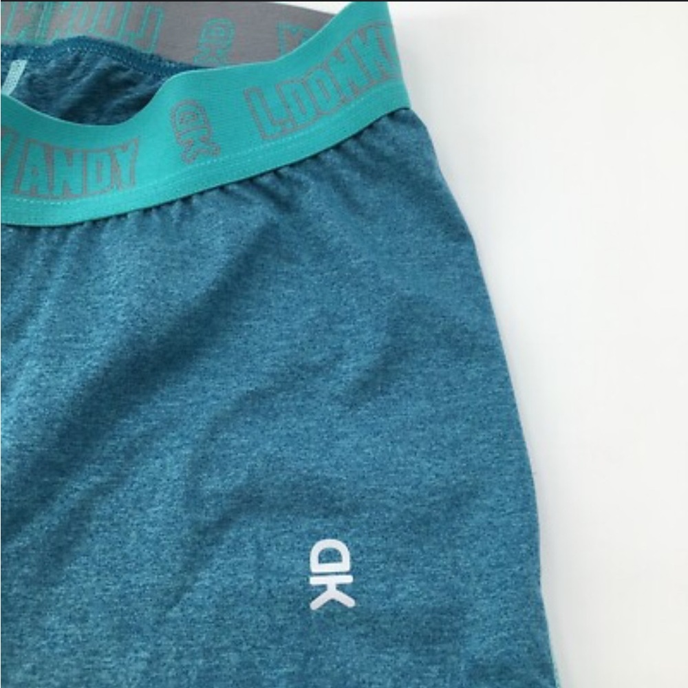 Teal Athletic Shorts with Logo